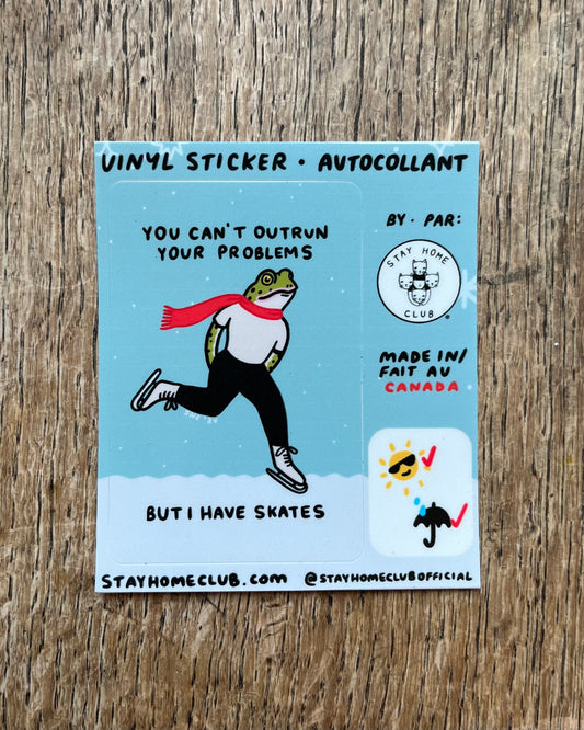 Outrun Your Problems Vinyl Sticker