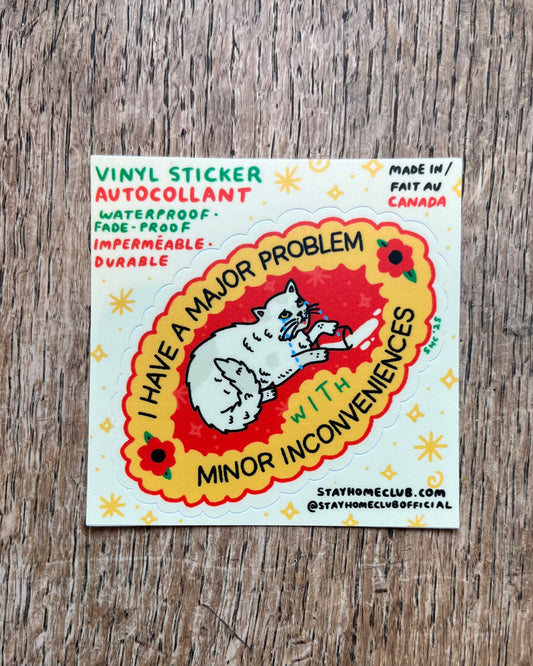 Major Problem Vinyl Sticker