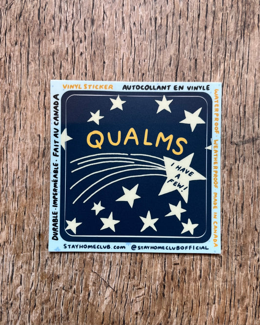 Qualms Vinyl Sticker