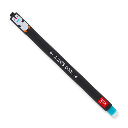 Erasable 'Always Cool' Penguin Pen