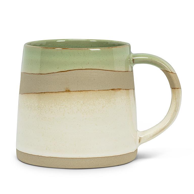 Rustic Style Mug (Green/White)