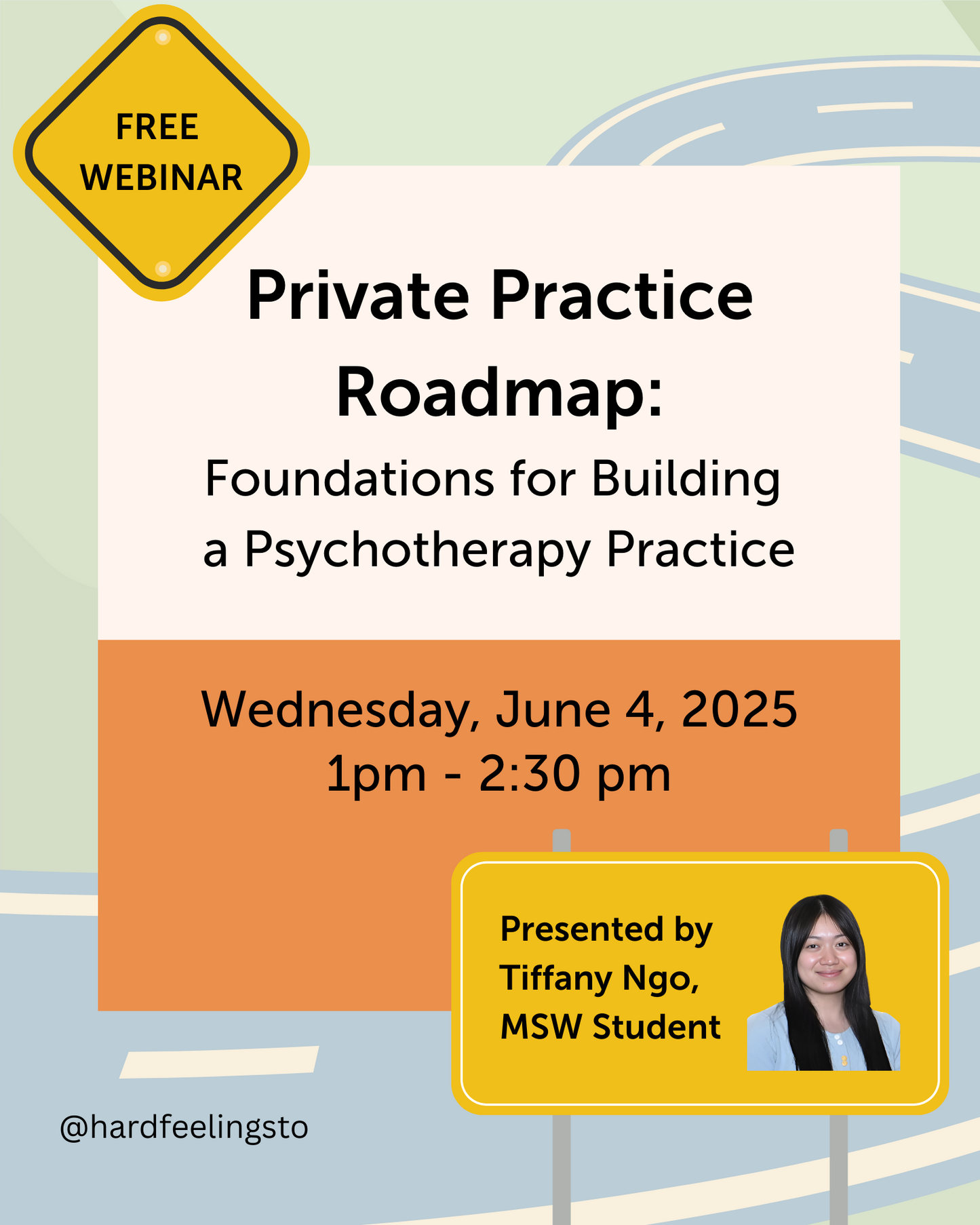 Private Practice Roadmap, presented by Tiffany Ngo, MSW Student