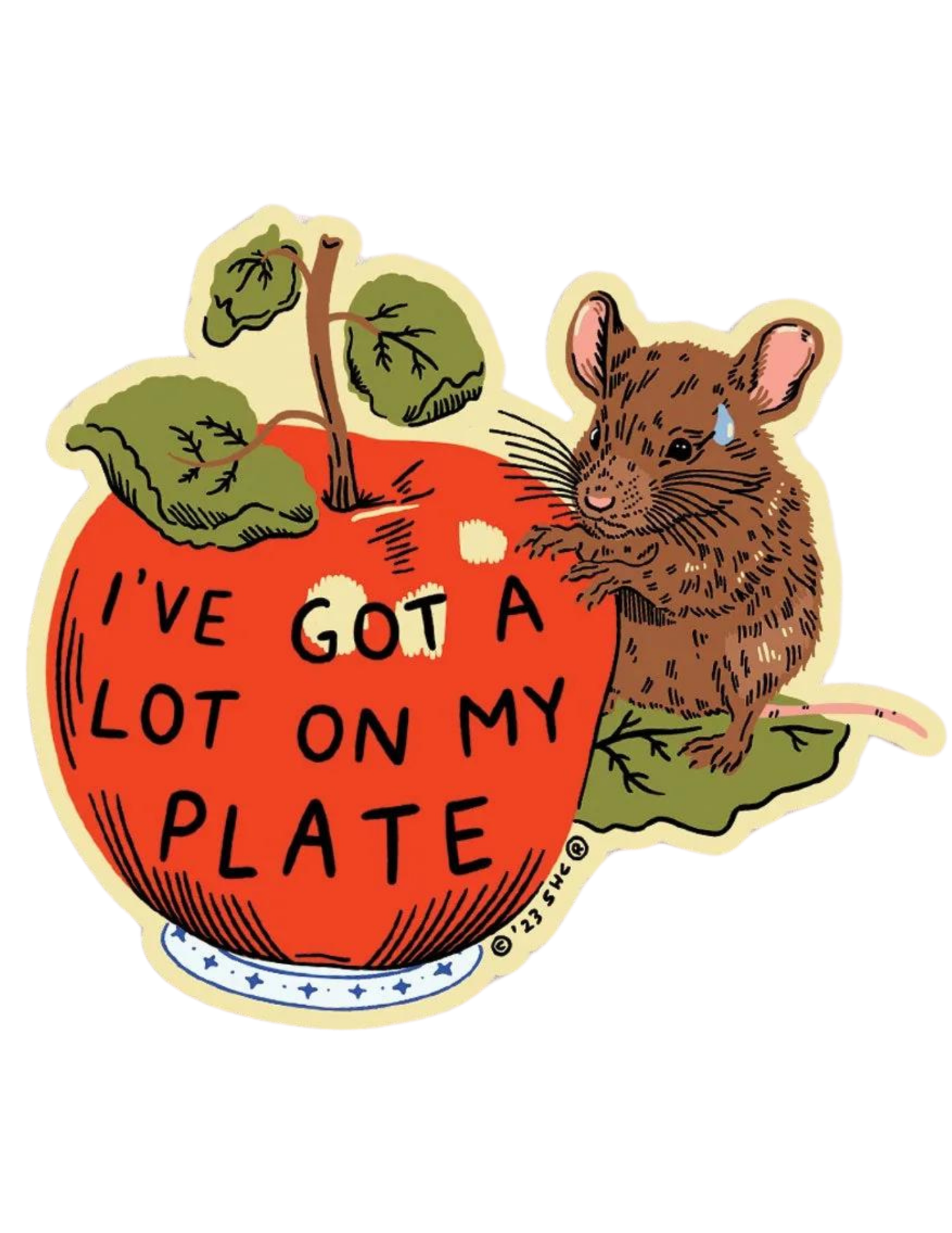 A Lot On My Plate - Vinyl Sticker