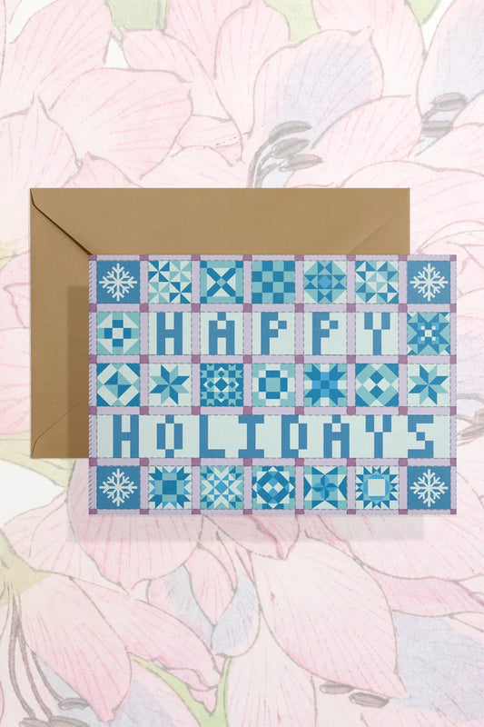 Happy Holidays (Patchwork) - Greeting Card