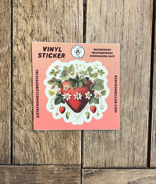 Strawberry Valentine - Vinyl Sticker