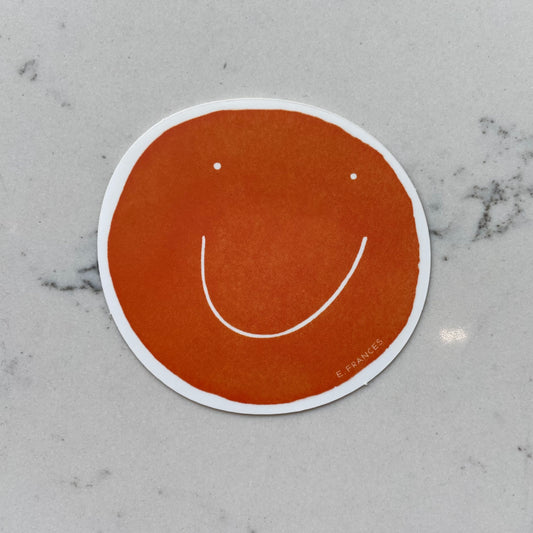 Orange Smiley - Sticker