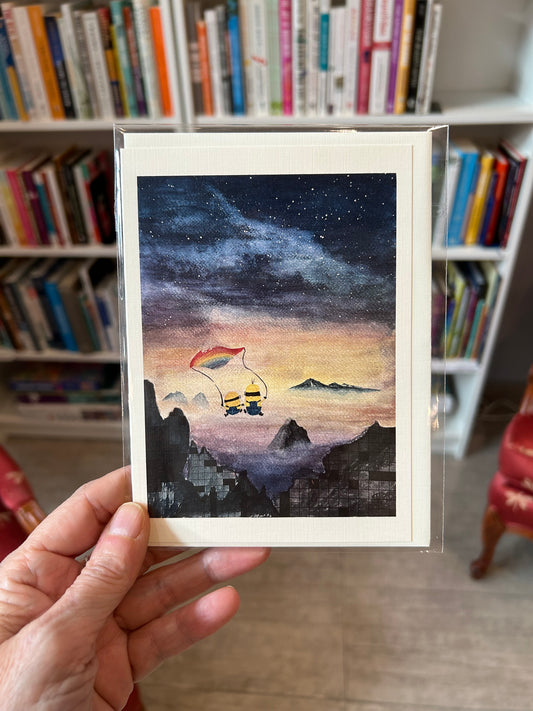 Sumi-e Art card by Jean Tsai (Shinryu)