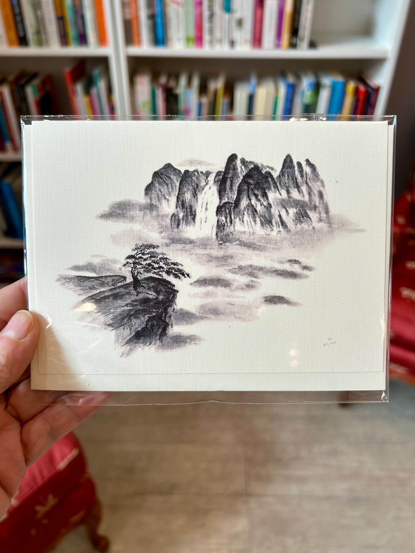 Sumi-e Art card by Jean Tsai (Shinryu)
