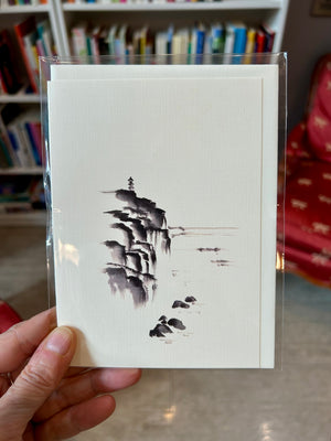 Sumi-e Art Card by Jean Tsai (Shinryu)