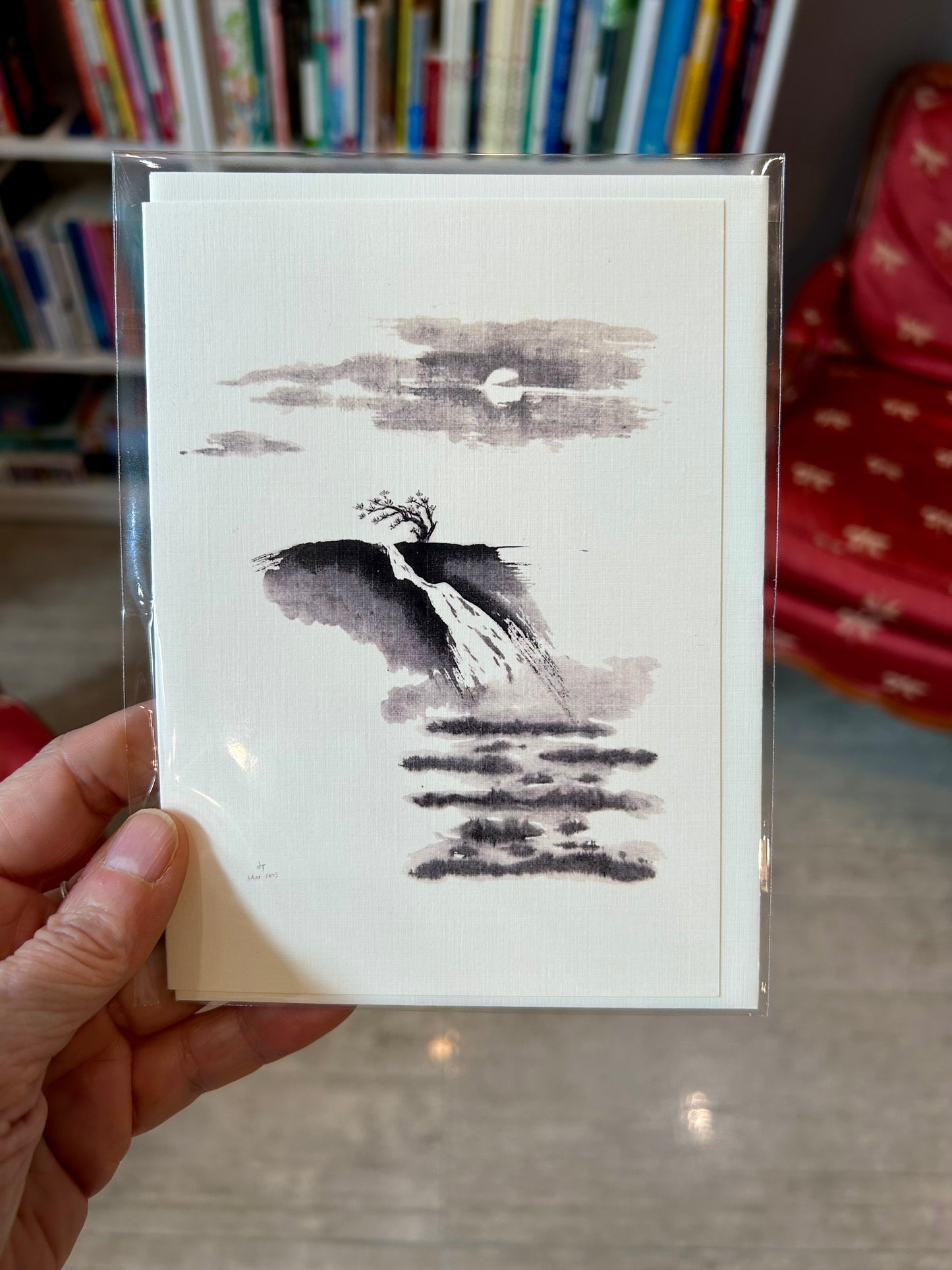 Sumi-e Art card by Jean Tsai (Shinryu)