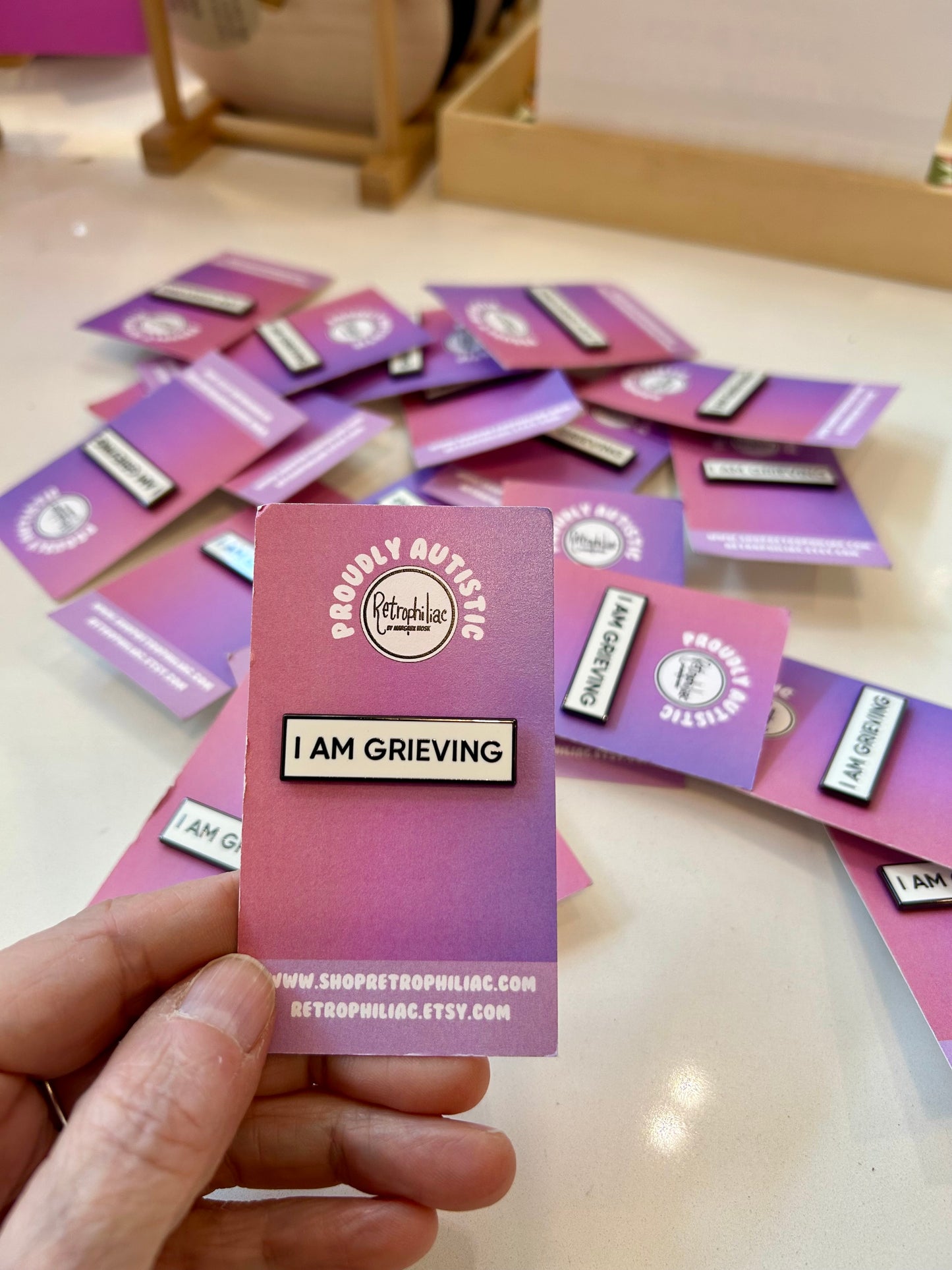 I Am Grieving Pin