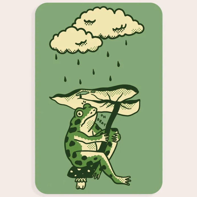 Leaf Umbrella - Vinyl Sticker