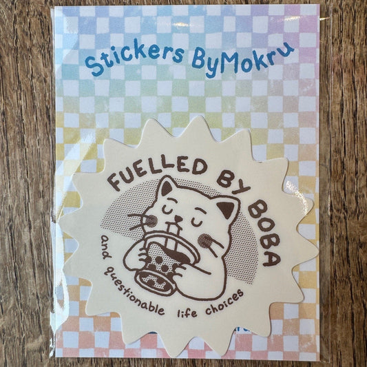Fuelled By Boba Sticker - byMokru