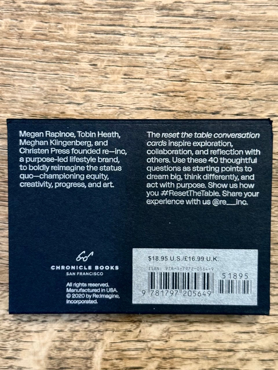 Reset the Table Conversation Cards
