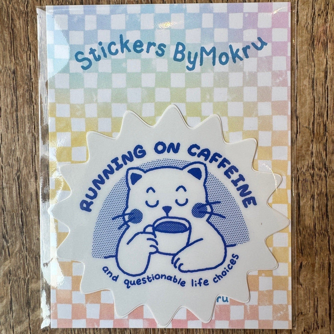 Running On Caffeine Sticker - byMokru