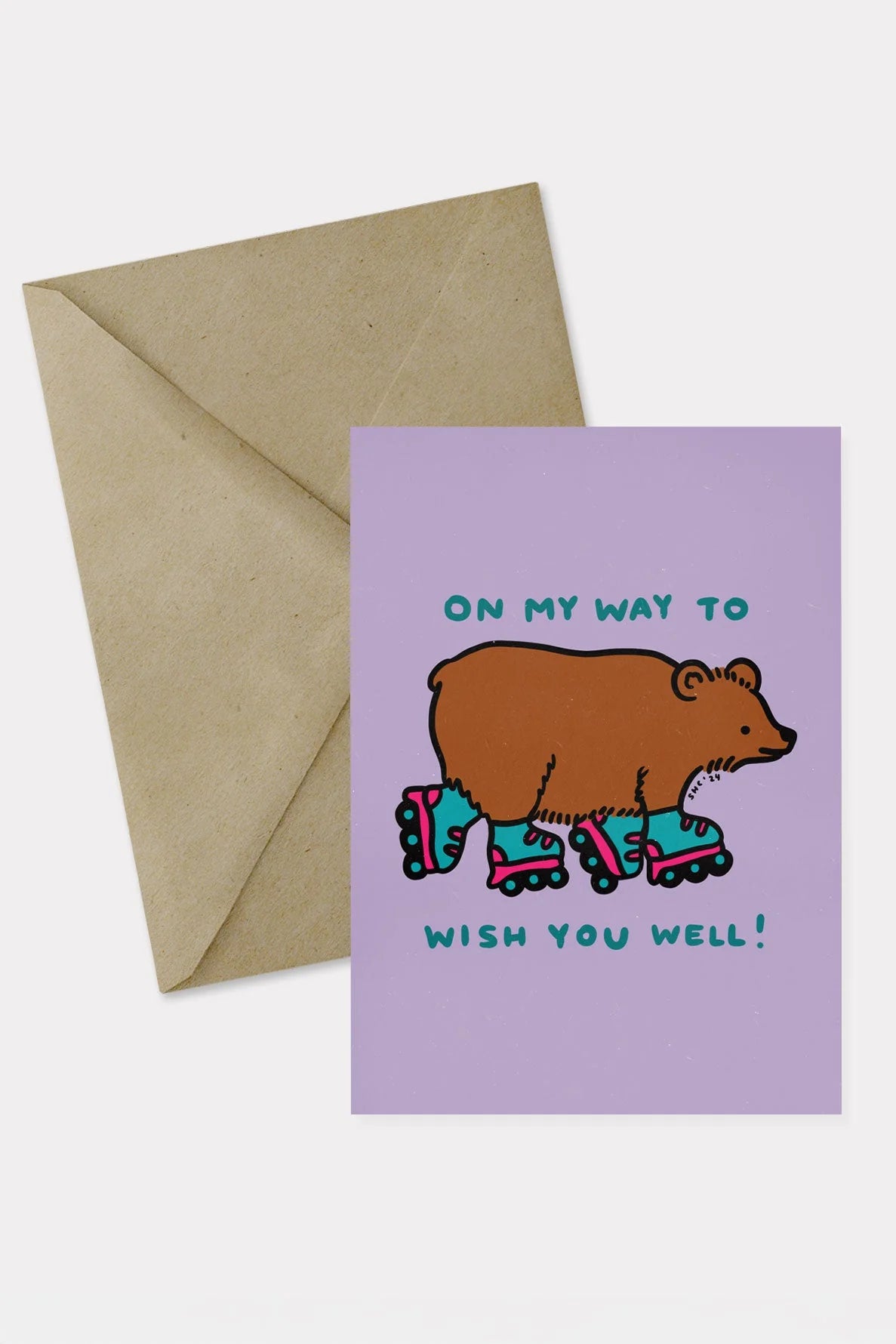 Wish You Well (Bear) - Greeting Card