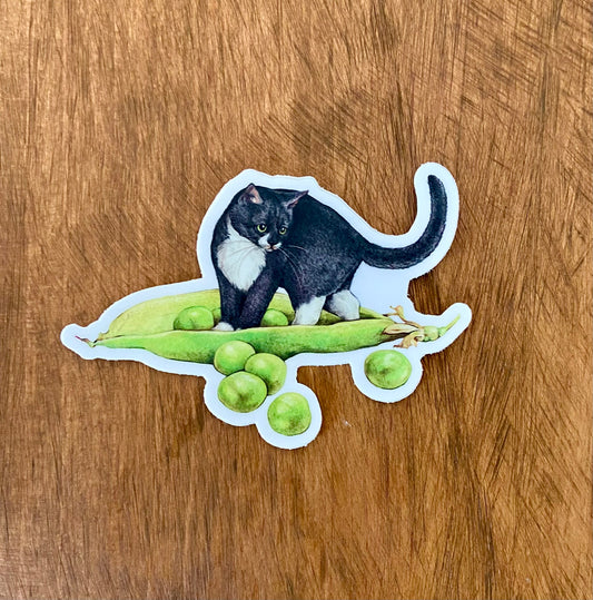 Peas Cat - Vinyl Sticker