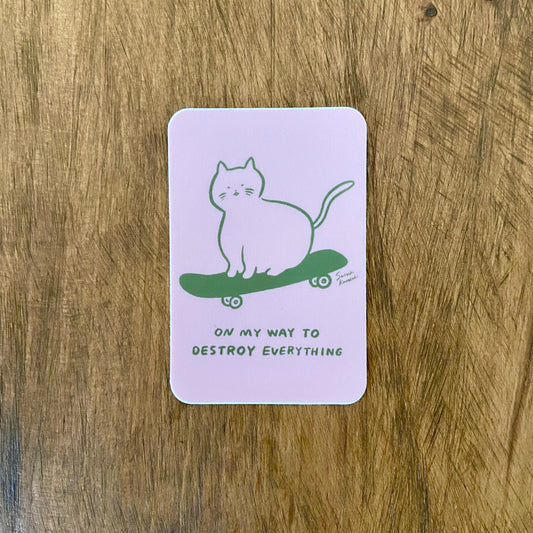Sk8 Cat - Vinyl Sticker