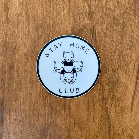 Stay Home Club Logo - Vinyl Sticker